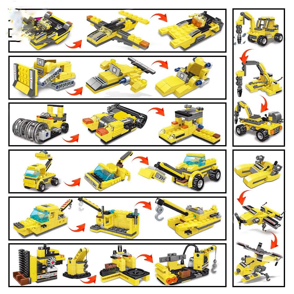Construction Truck Building Blocks City Building Bricks Set DailySale