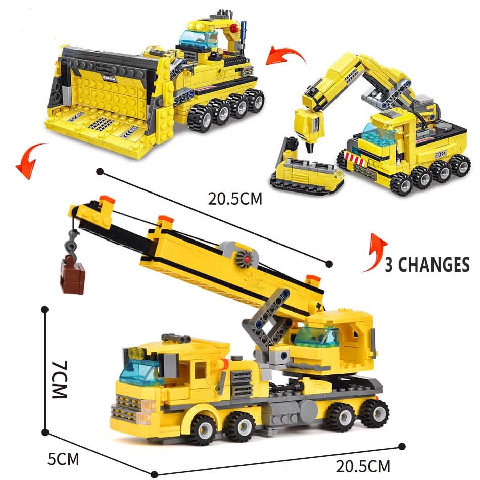Construction Truck Building Blocks City Building Bricks Set DailySale