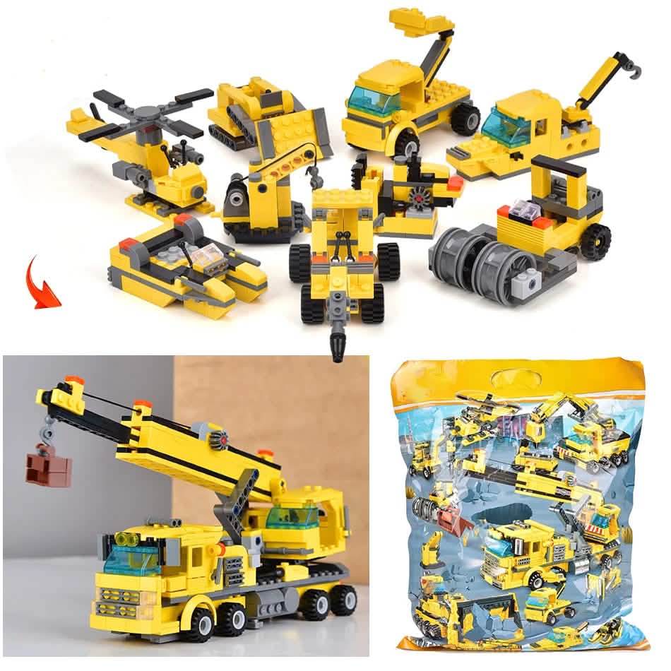 Construction Truck Building Blocks City Building Bricks Set DailySale