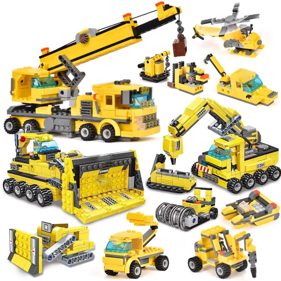Construction Truck Building Blocks City Building Bricks Set DailySale