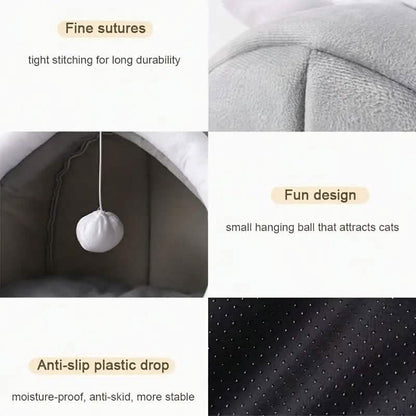 Contemporary Polyester Fiber Cat Bed DailySale