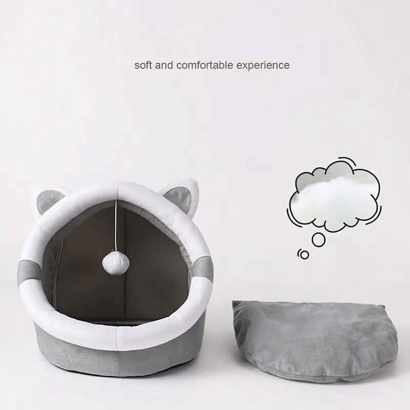 Contemporary Polyester Fiber Cat Bed DailySale
