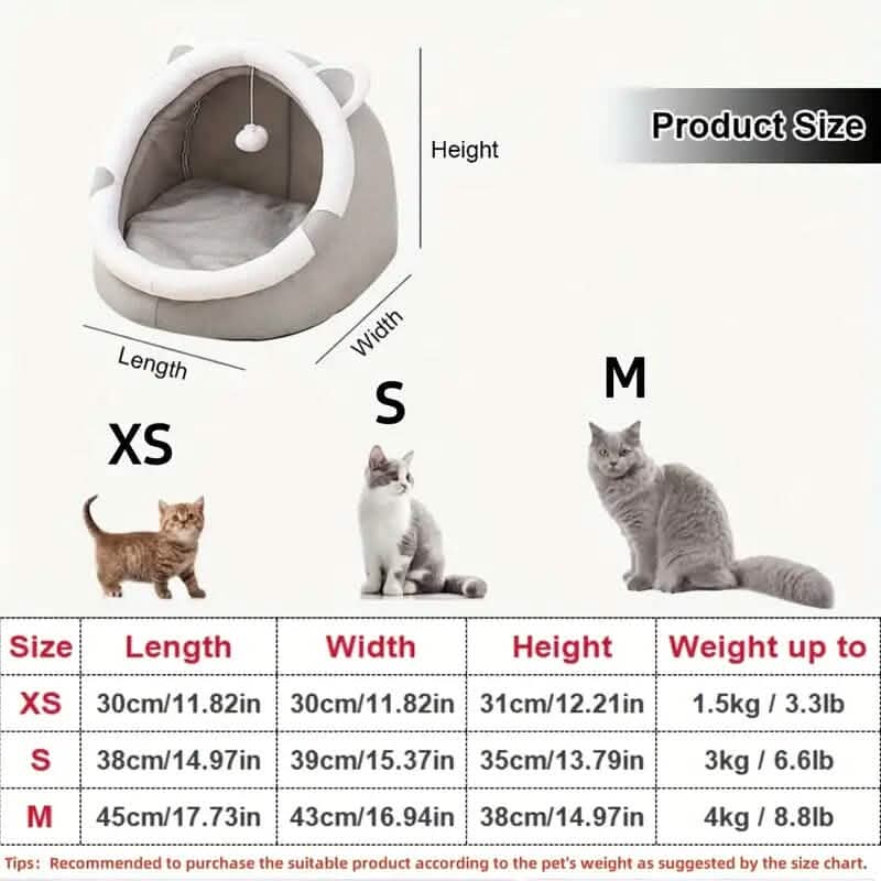 Contemporary Polyester Fiber Cat Bed DailySale