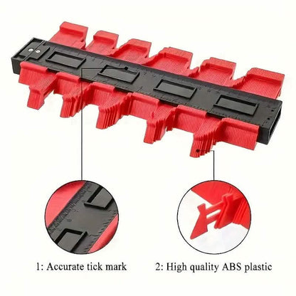 Contour Gauge Profile Tool Outline Measuring Plastic Ruler DailySale