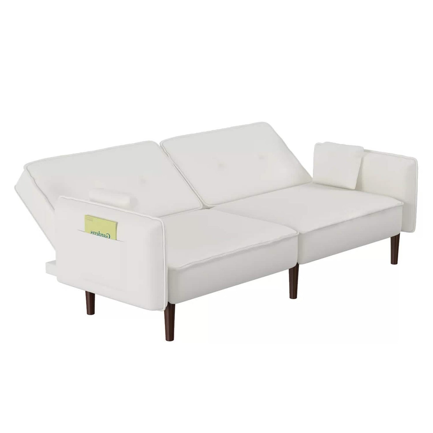 Convertible Futon Sofa Bed with 2 Pillows DailySale