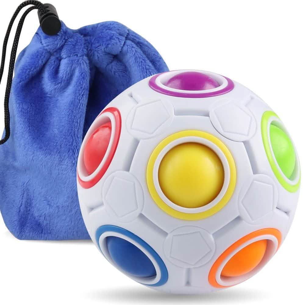 Coogam Rainbow Puzzle Ball with Pouch Color-Matching Puzzle Game DailySale