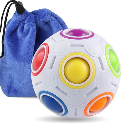 Coogam Rainbow Puzzle Ball with Pouch Color-Matching Puzzle Game DailySale
