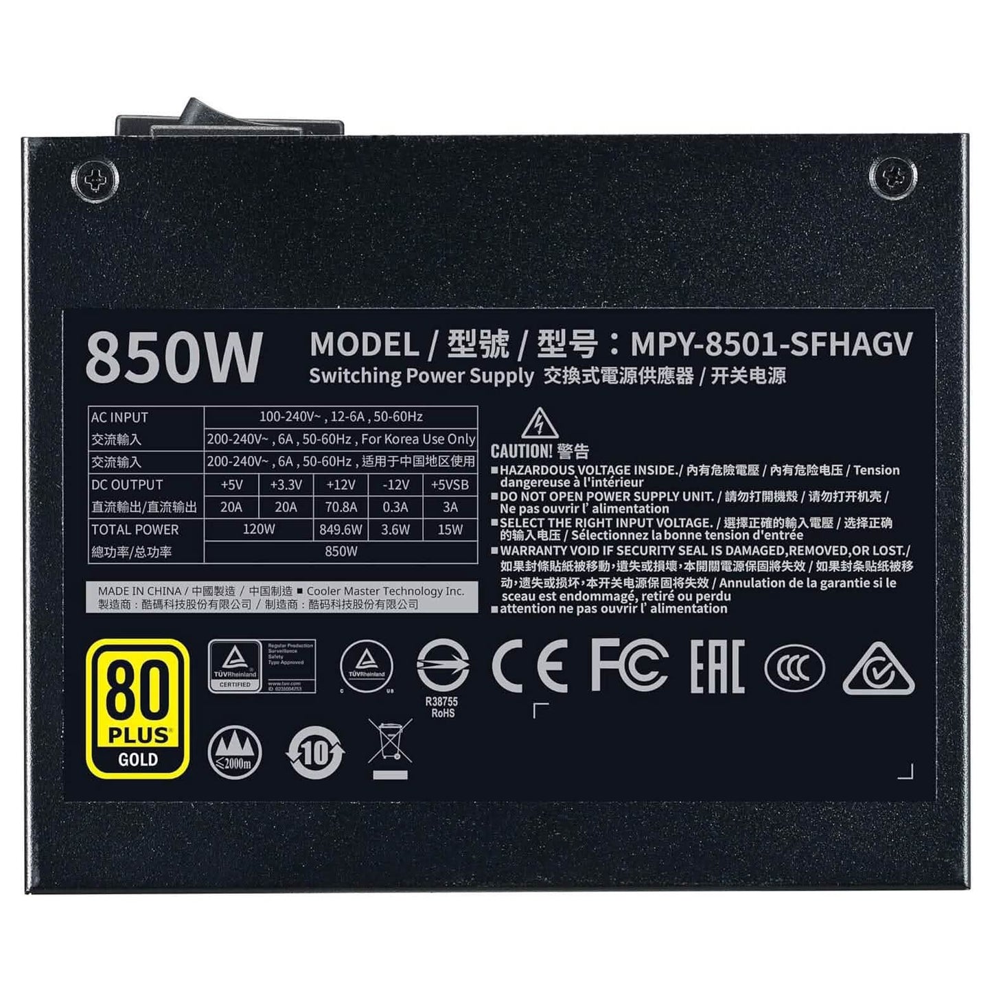 Cooler Master V850 SFX Gold Full Modular  (Refurbished) DailySale