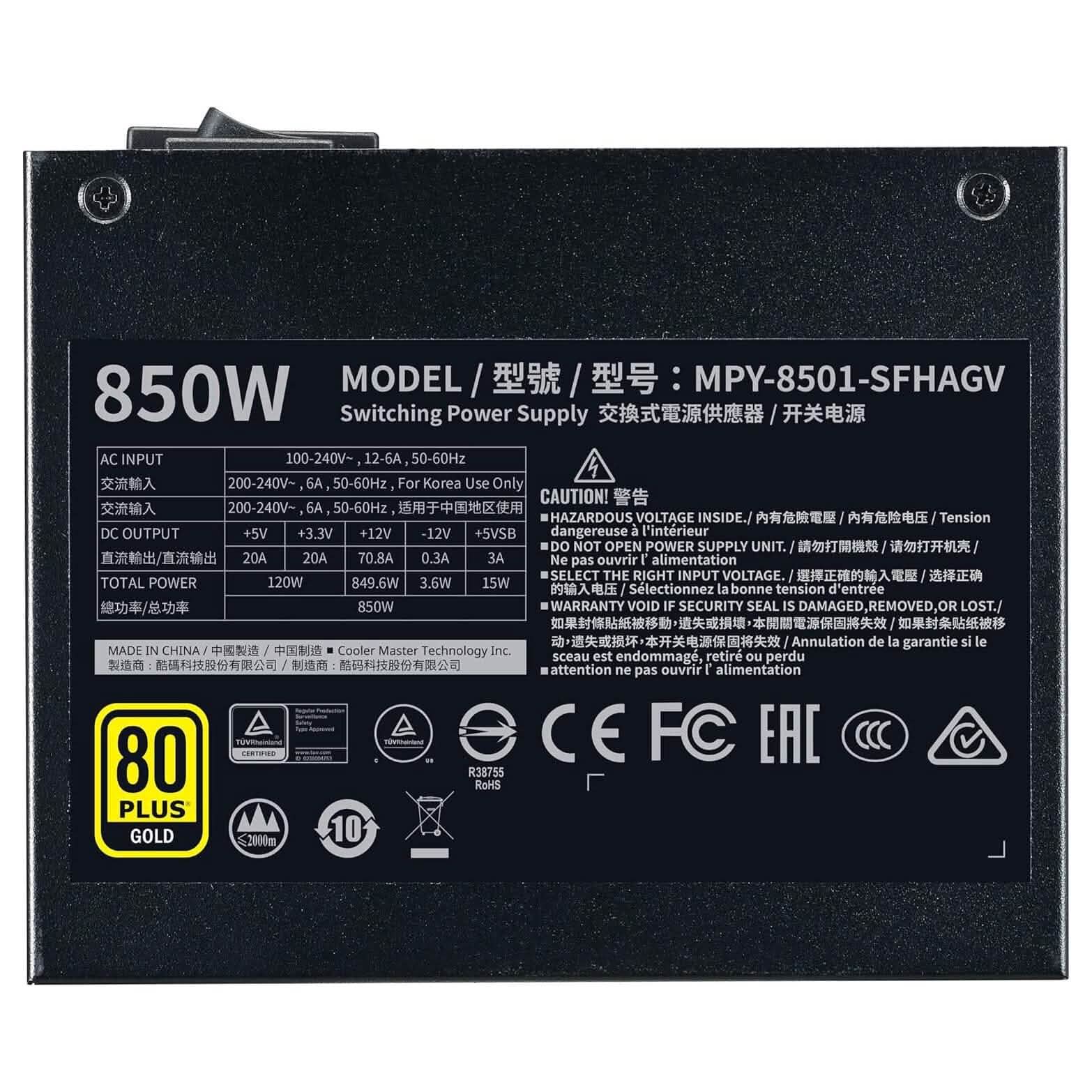 Cooler Master V850 SFX Gold Full Modular  (Refurbished) DailySale