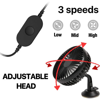 Cooling Car Fan USB Plug for Car/Vehicle DailySale