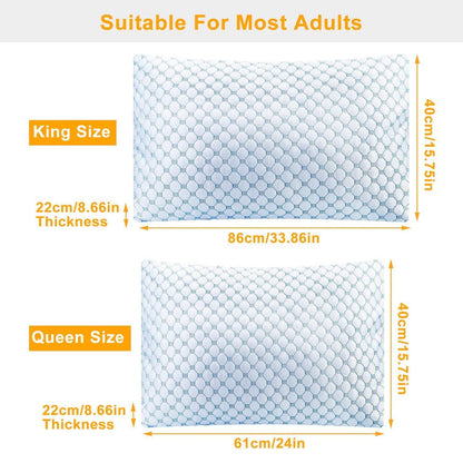 Cooling Memory Foam Pillow Ventilated with Cooling Gel Infused Memory Foam DailySale