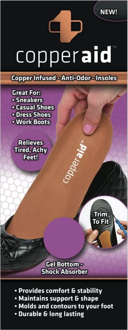 Copper Aid Insoles for Women DailySale