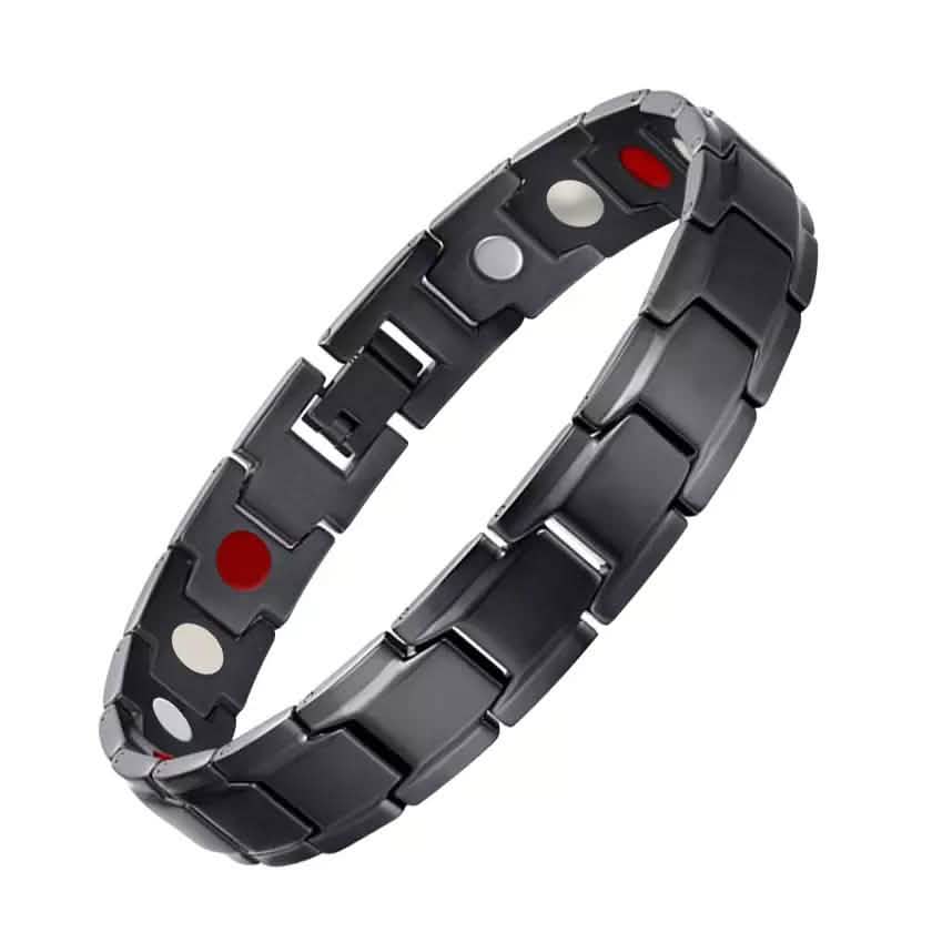 Copper Alloy Magnetic Healthy Care Stone Therapeutic Energy Healing Bracelet DailySale