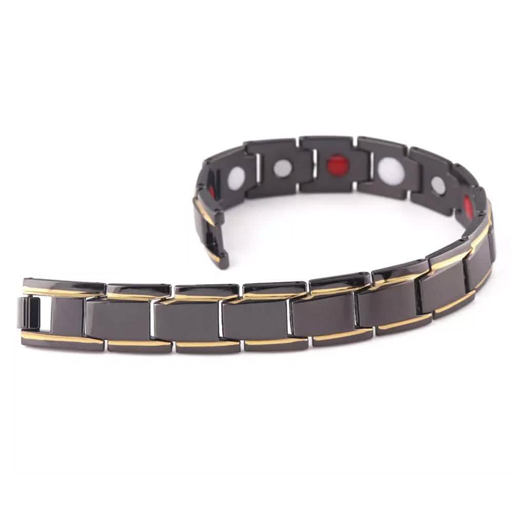 Copper Alloy Magnetic Healthy Care Stone Therapeutic Energy Healing Bracelet DailySale