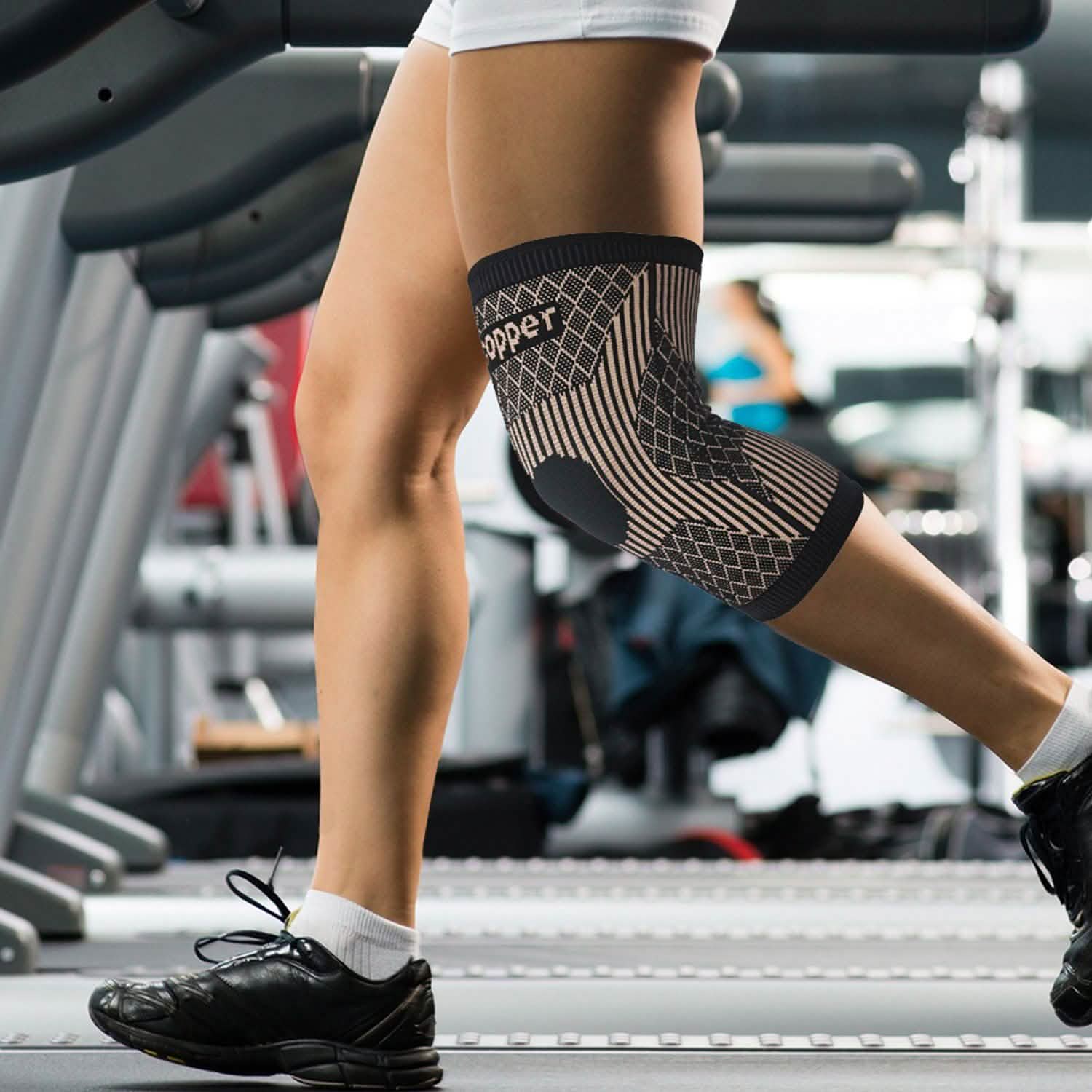 Copper Breathable Recovery Knee Support Brace Sleeve DailySale