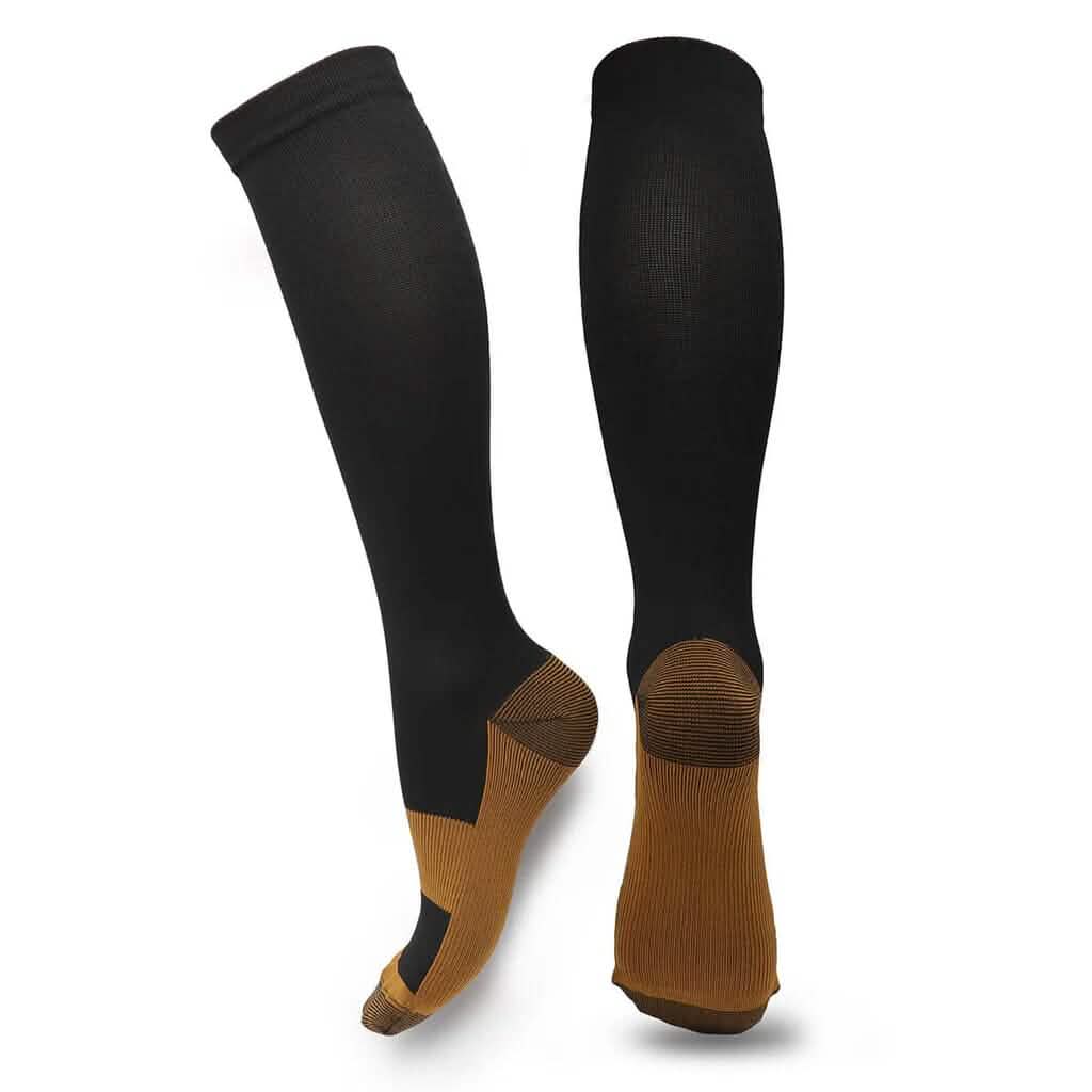 Copper Compression Socks 20-30mmHg Graduated Support L/XL for Men and Women DailySale