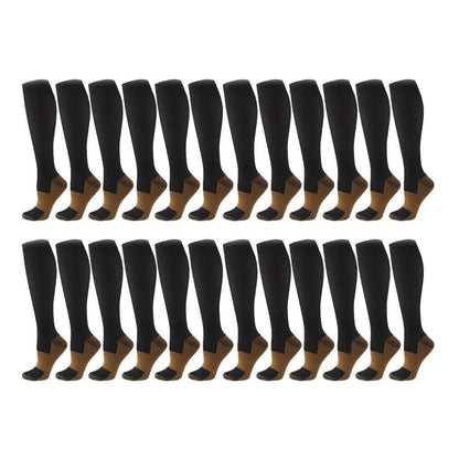 Copper Compression Socks 20-30mmHg Graduated Support L/XL for Men and Women DailySale