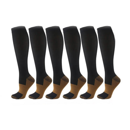 Copper Compression Socks 20-30mmHg Graduated Support L/XL for Men and Women DailySale