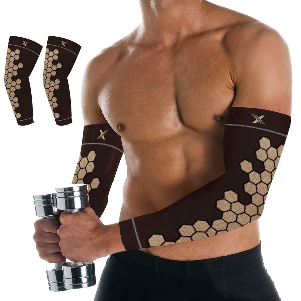 Copper Infused Arm Compression Elbow Support Sleeves DailySale