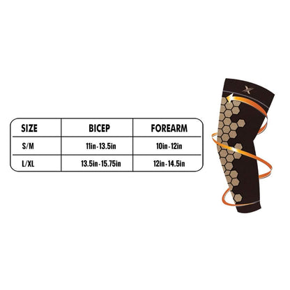 Copper Infused Arm Compression Elbow Support Sleeves DailySale