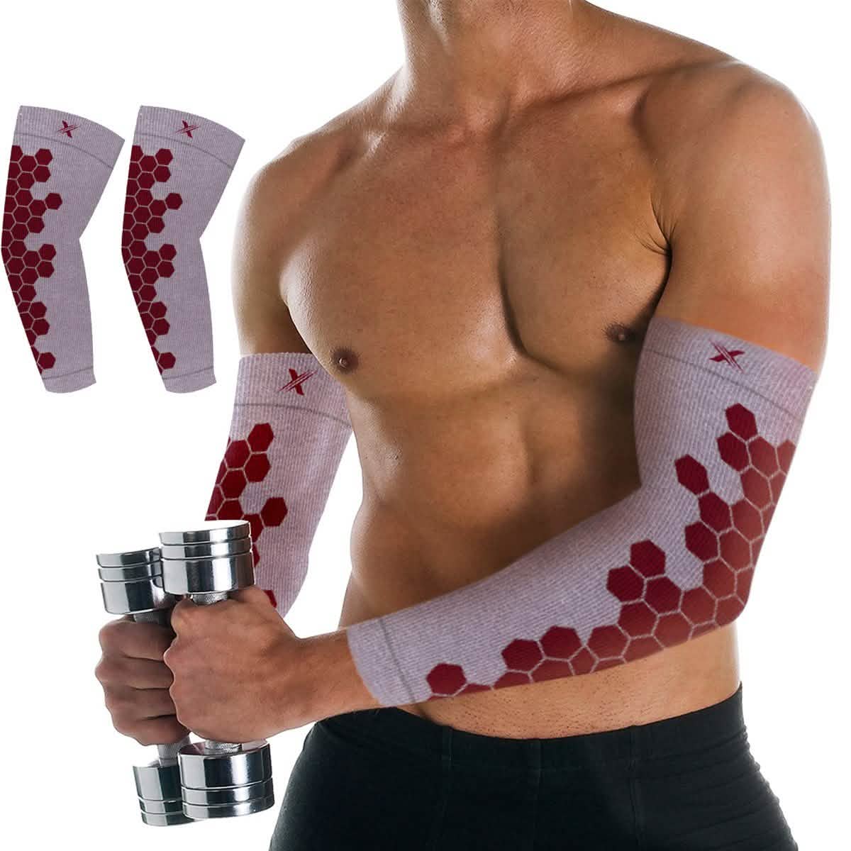 Copper Infused Arm Compression Elbow Support Sleeves DailySale