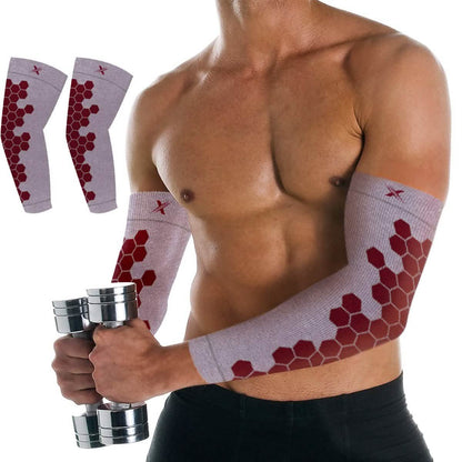 Copper Infused Arm Compression Elbow Support Sleeves DailySale