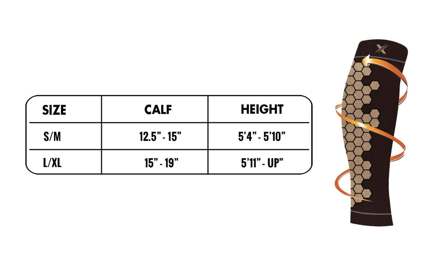 Copper Infused High Performance Compression and Support Calf Sleeves DailySale