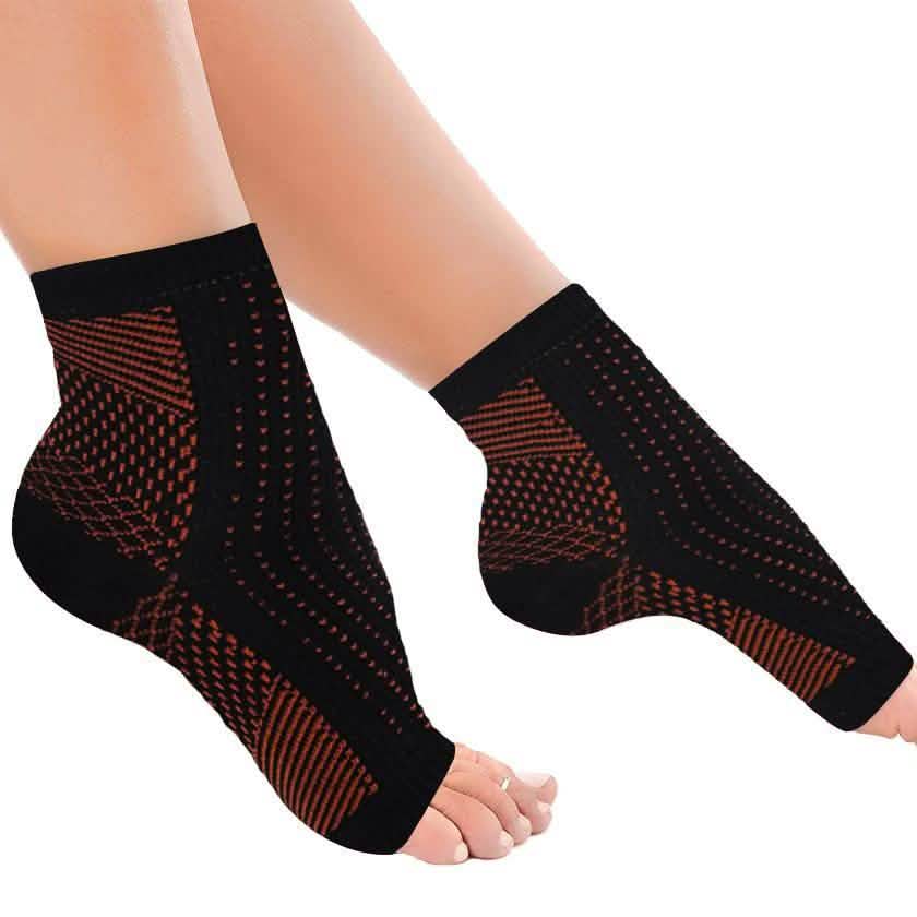 Copper-Infused Plantar Fasciitis Compression Foot Sleeves DailySale
