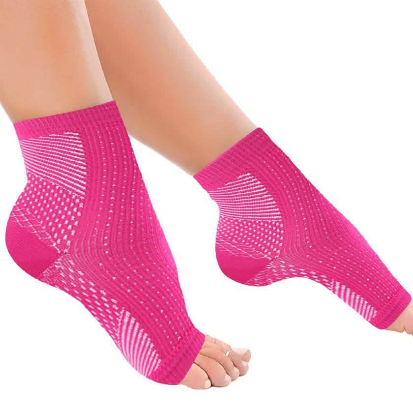 Copper-Infused Plantar Fasciitis Compression Foot Sleeves DailySale