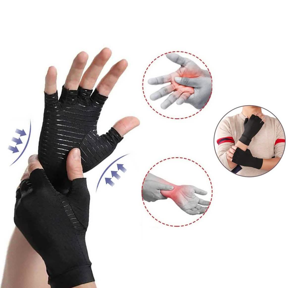 Copper Infused Therapeutic Compression Gloves For Men And Women DailySale