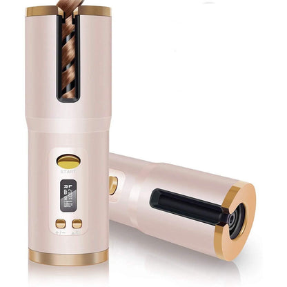 Cordless Automatic Portable Ceramic Barrel Hair Curler DailySale