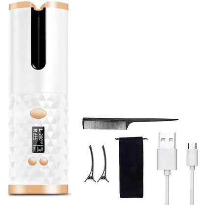 Cordless Automatic Portable Ceramic Barrel Hair Curler DailySale