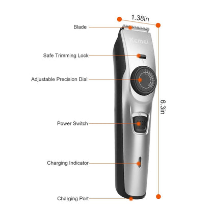 Cordless Beard Trimmer USB Rechargeable Beard Grooming Kit DailySale