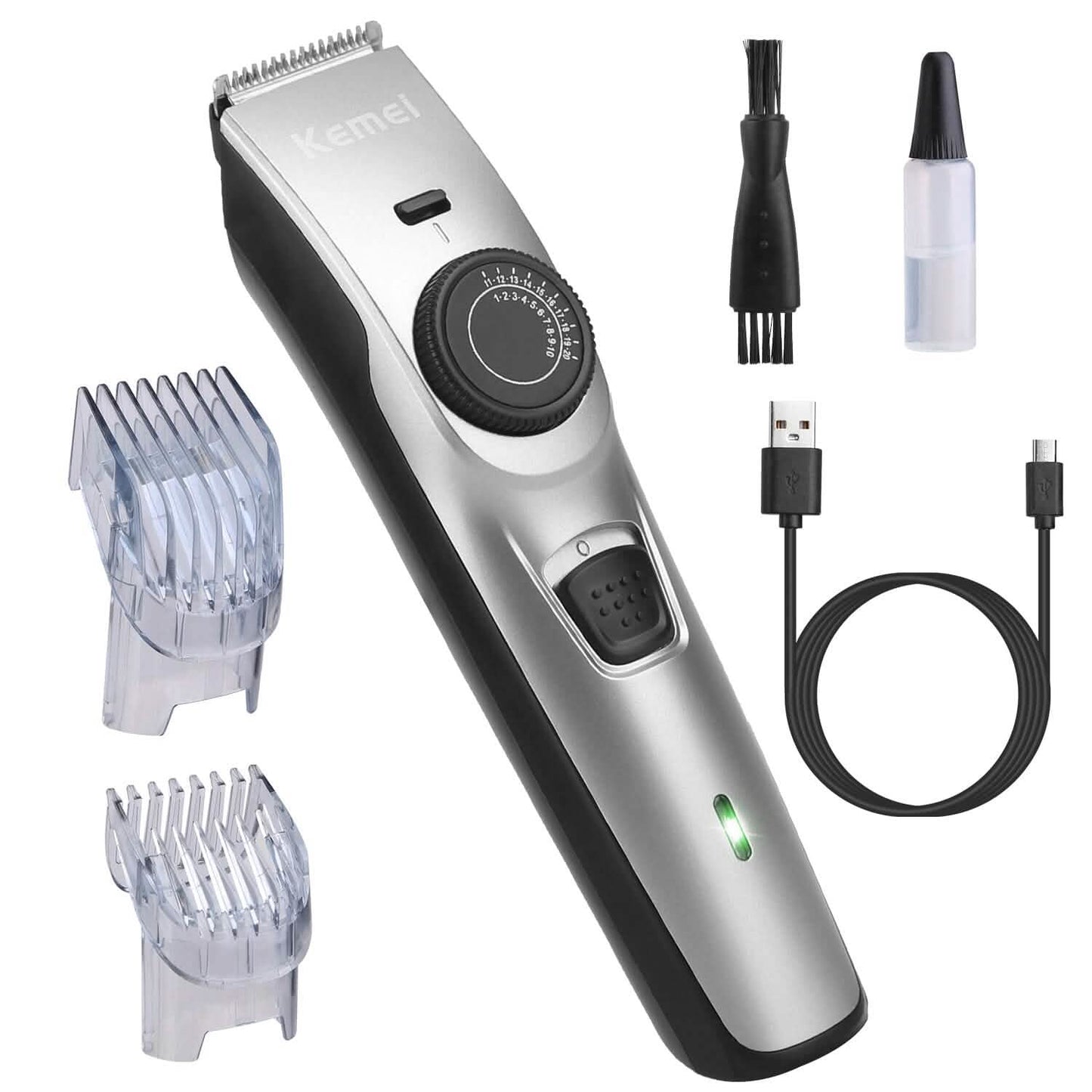 Cordless Beard Trimmer USB Rechargeable Beard Grooming Kit DailySale