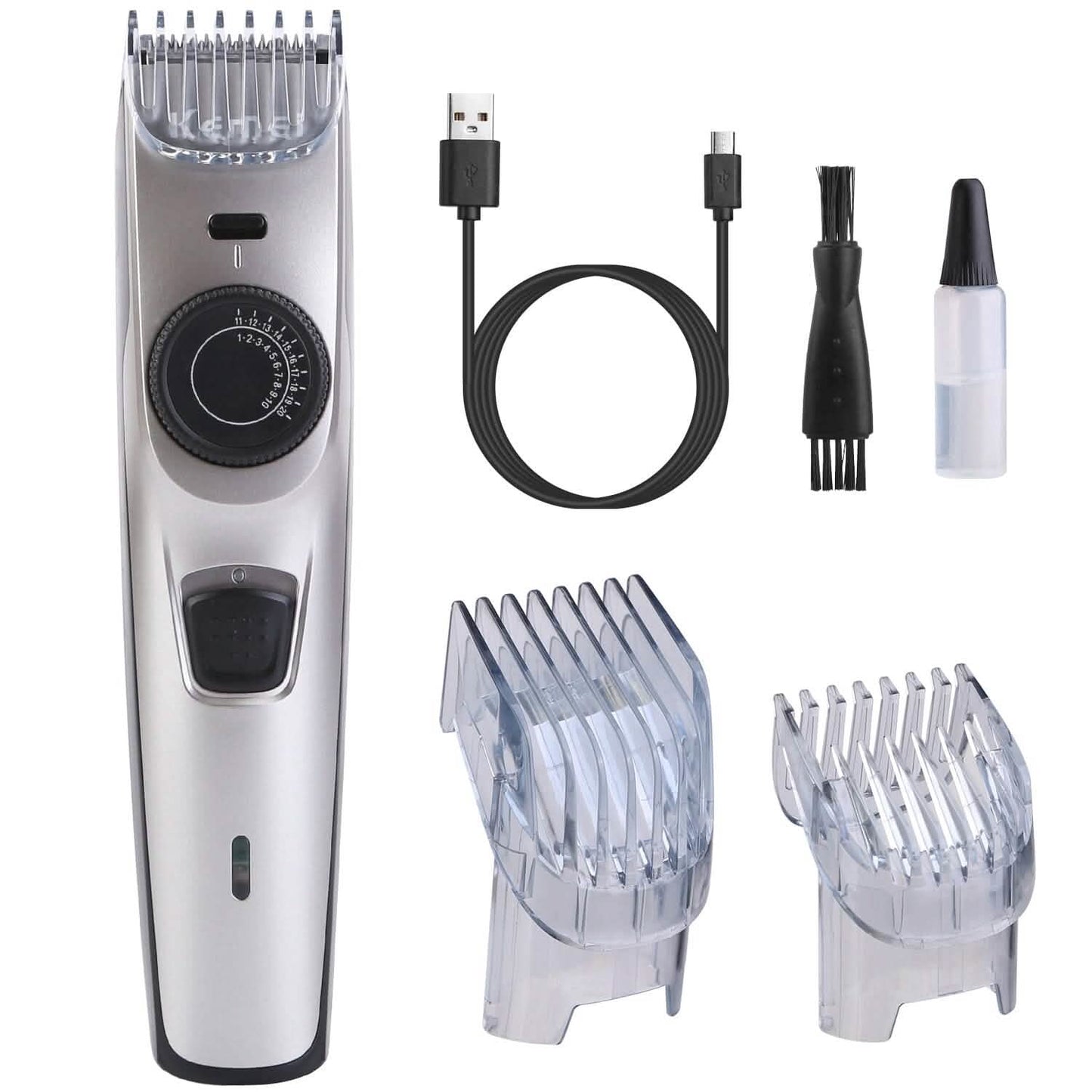 Cordless Beard Trimmer USB Rechargeable Beard Grooming Kit DailySale
