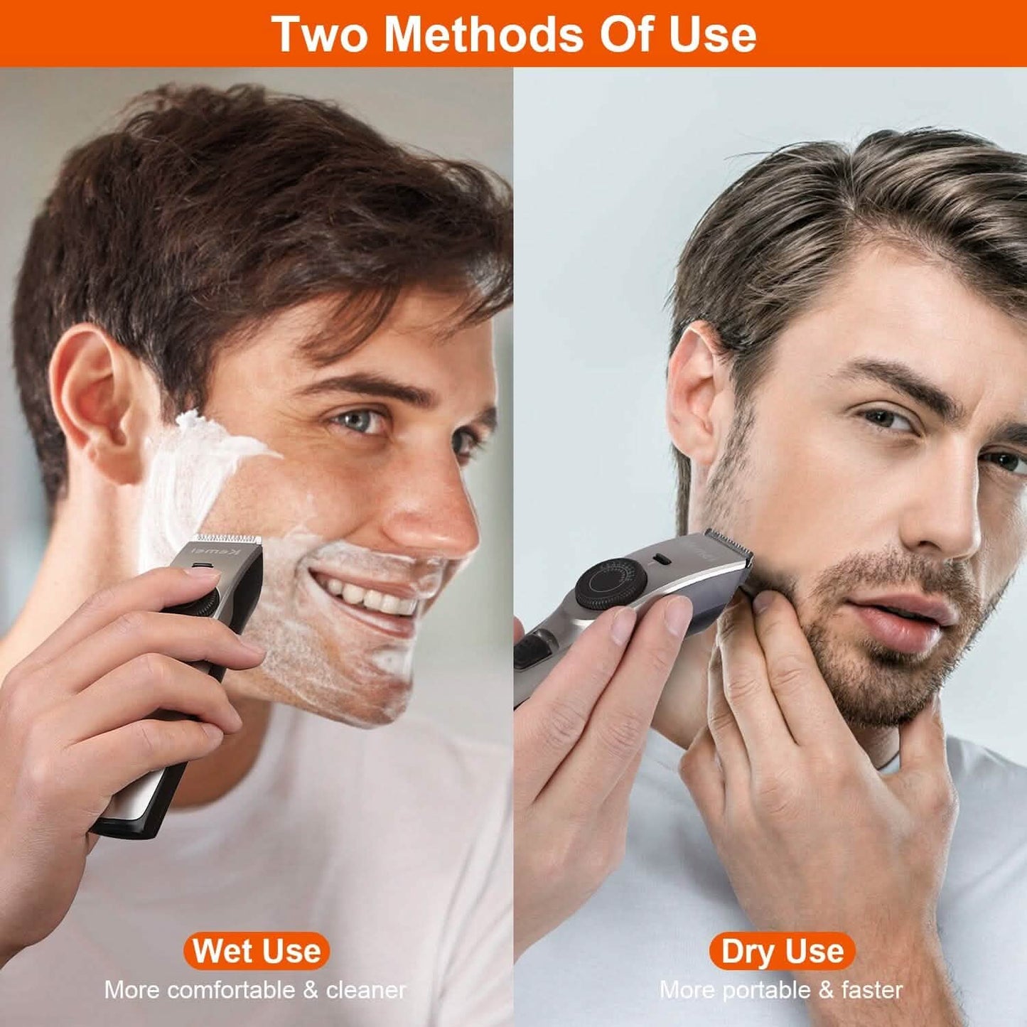 Cordless Beard Trimmer USB Rechargeable Beard Grooming Kit DailySale