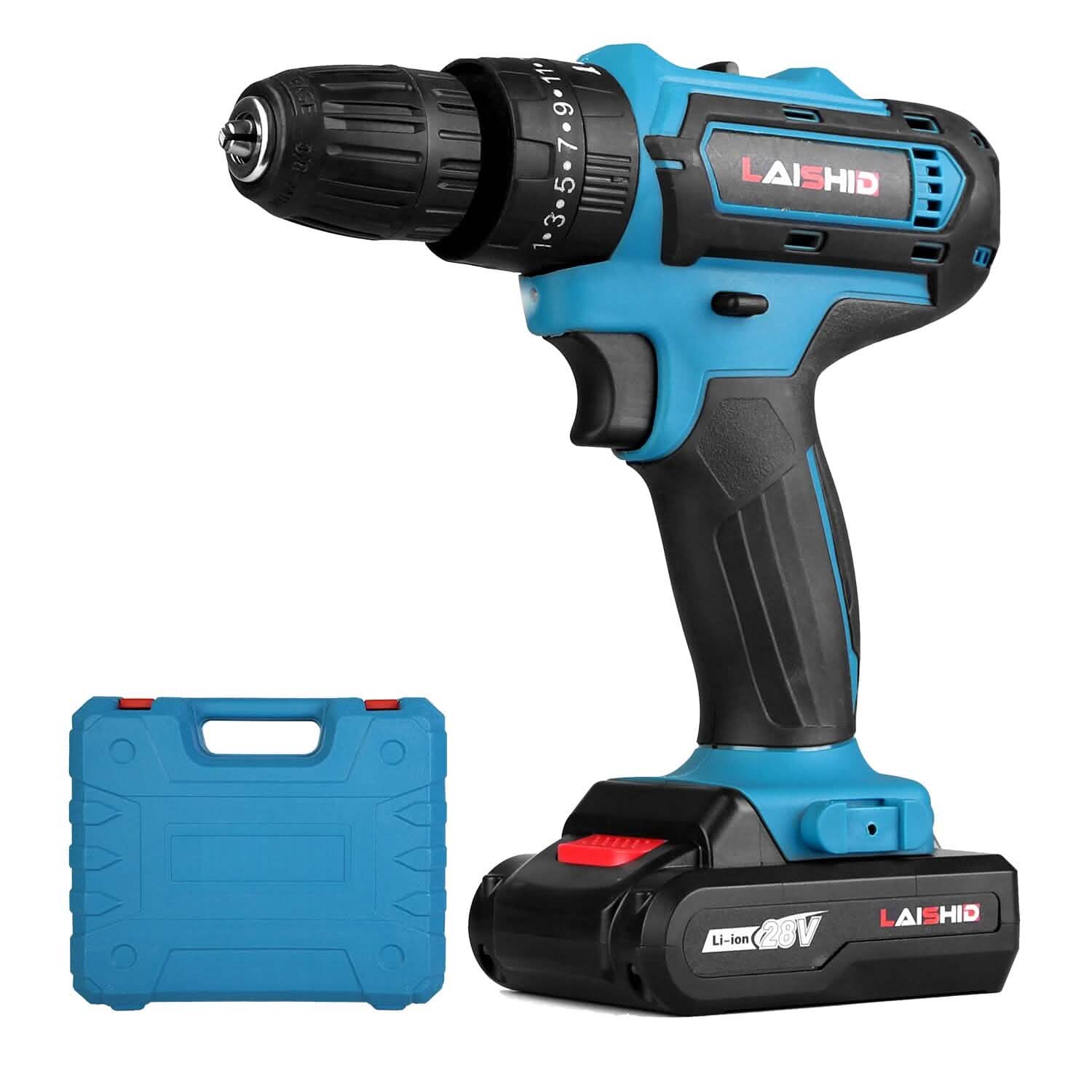Cordless Drill Set with 2 Pieces 8V Batteries and Charger 2 Variable Speed 3/8In Keyless Chuck DailySale