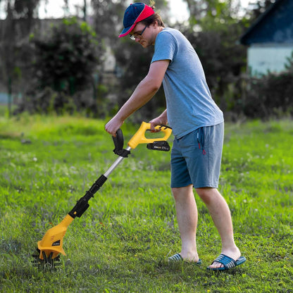 Cordless Electric Garden Tiller Cultivator With 20V Rechargeable Battery DailySale
