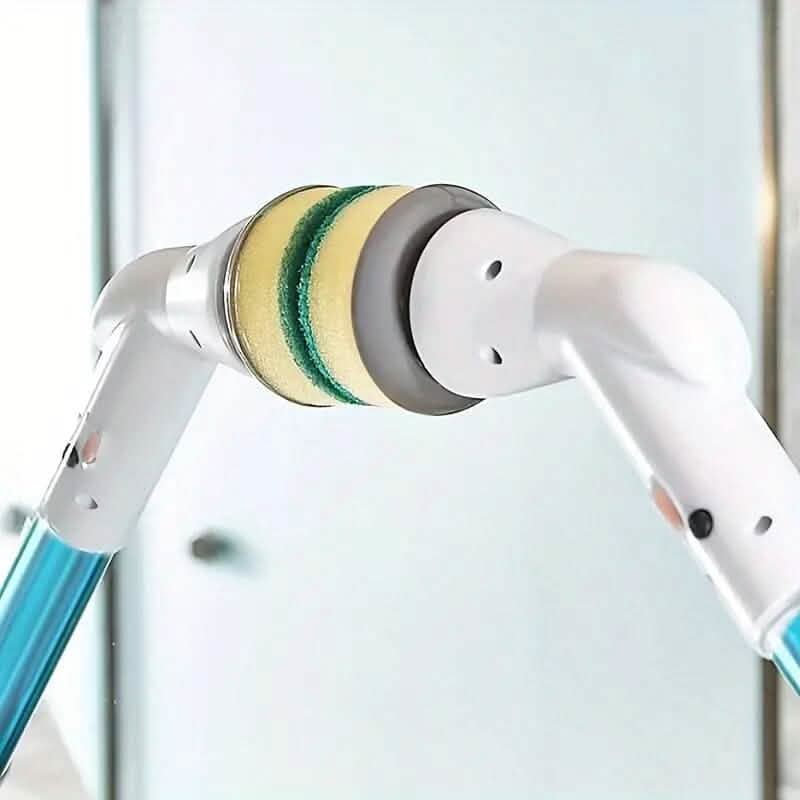 Cordless Electric Spin Scrubber with 6 Brush Heads and Adjustable Long Handle DailySale