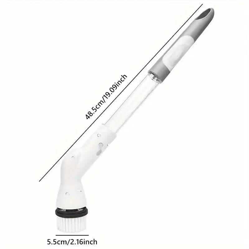 Cordless Electric Spin Scrubber with 6 Brush Heads and Adjustable Long Handle DailySale