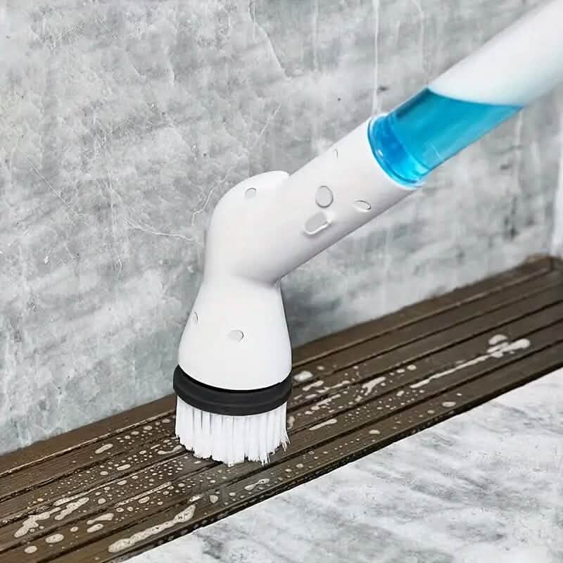 Cordless Electric Spin Scrubber with 6 Brush Heads and Adjustable Long Handle DailySale