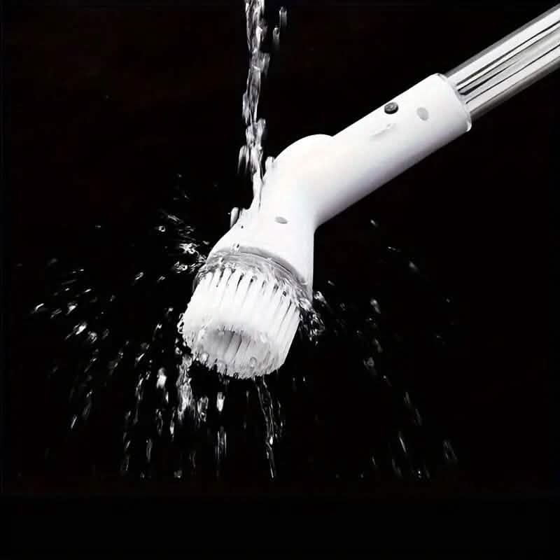 Cordless Electric Spin Scrubber with 6 Brush Heads and Adjustable Long Handle DailySale