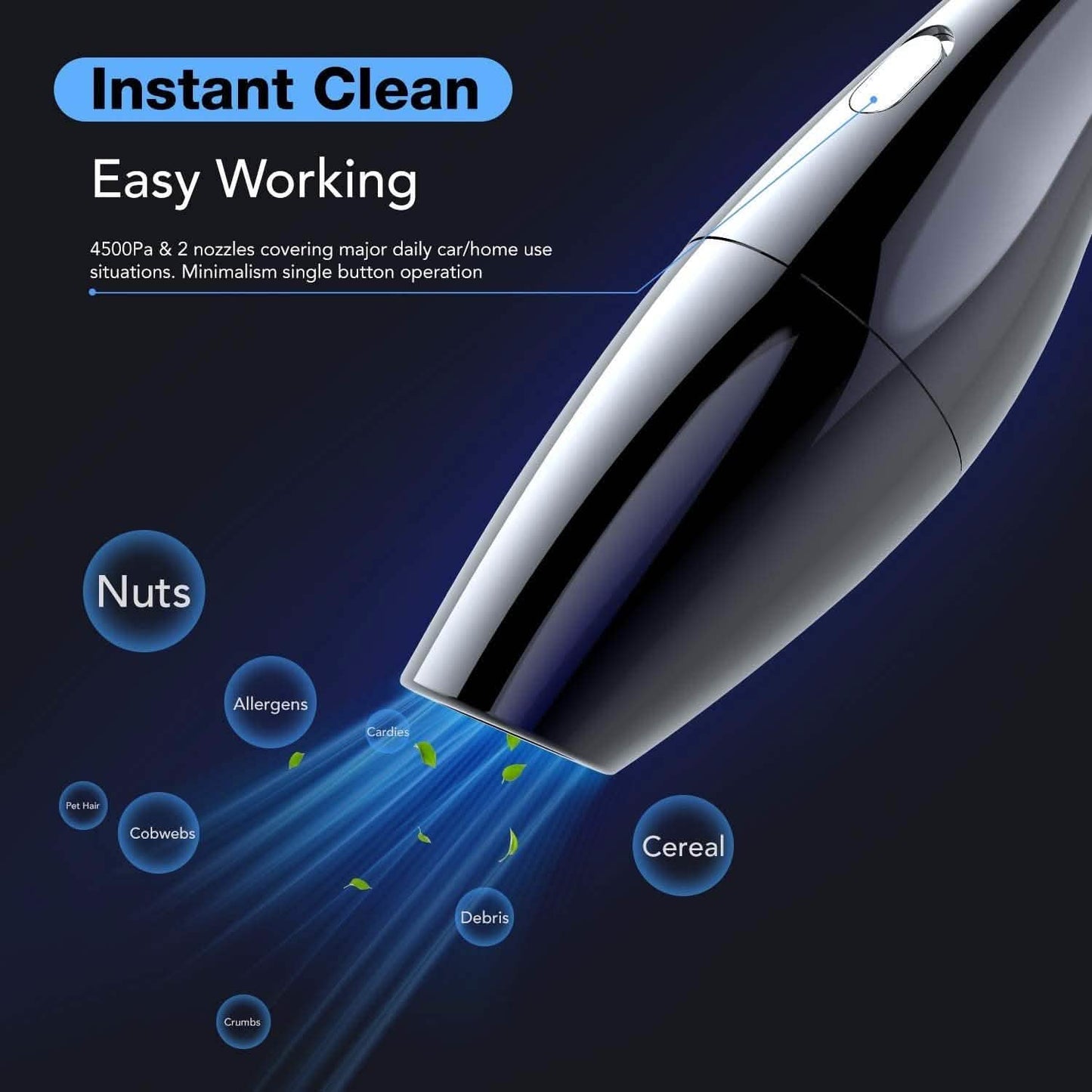 Cordless Handheld High Power Portable Vacuum Cleaner DailySale