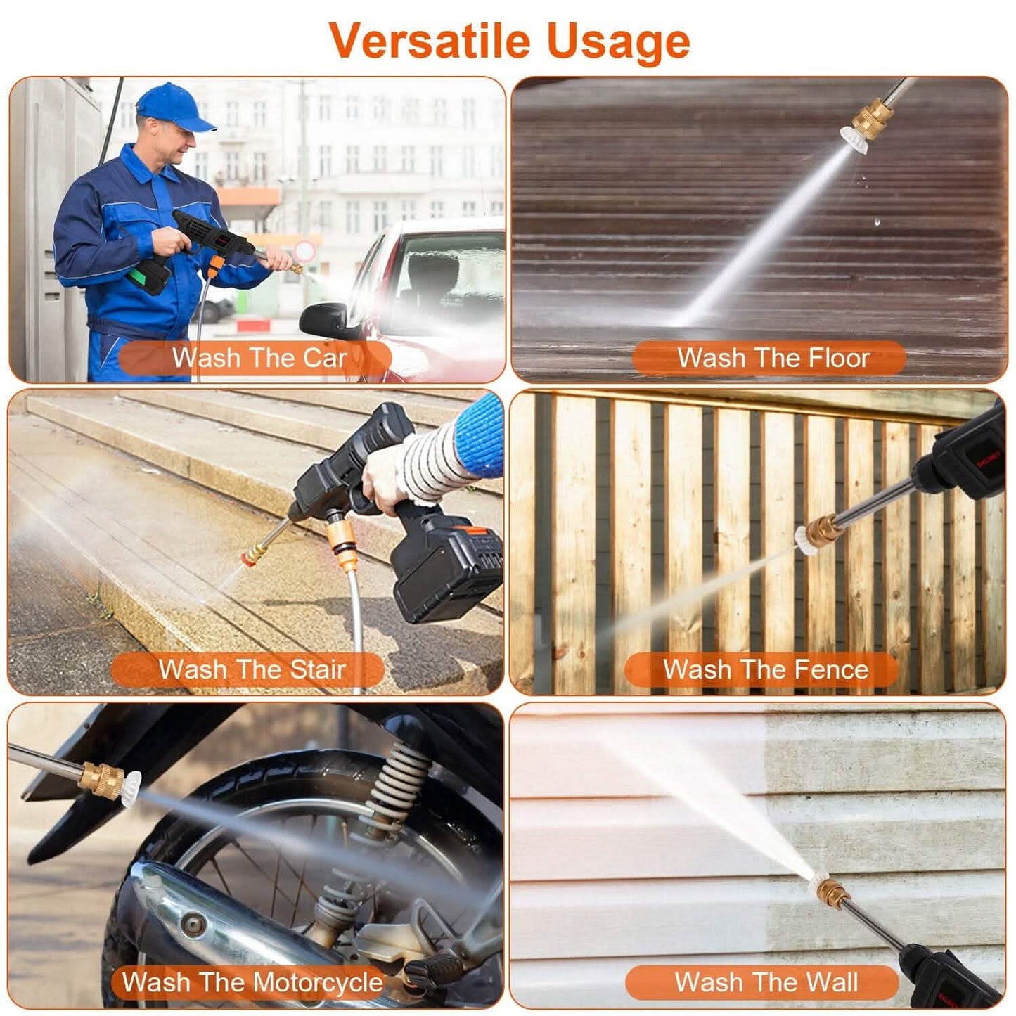 Cordless Portable Pressure Car Washer DailySale
