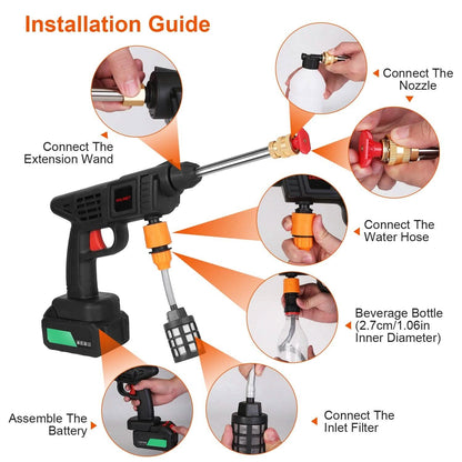 Cordless Portable Pressure Car Washer DailySale