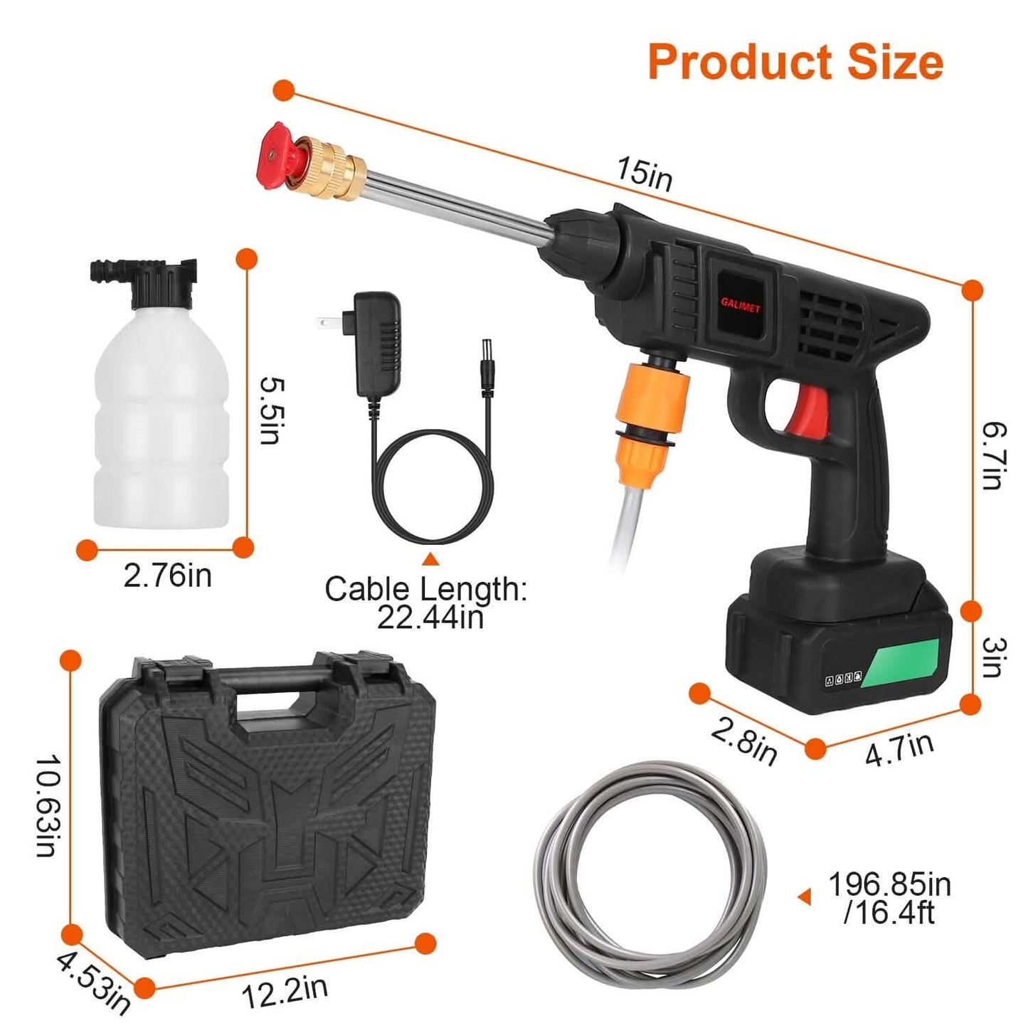 Cordless Portable Pressure Car Washer DailySale