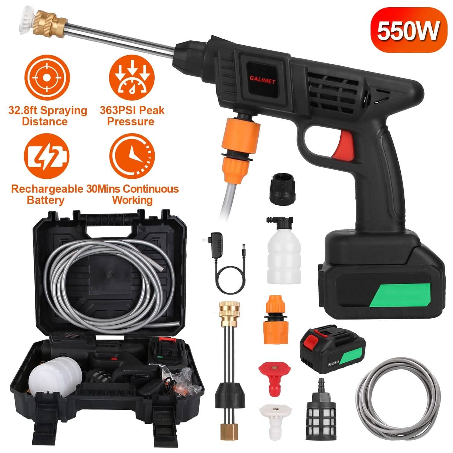 Cordless Portable Pressure Car Washer DailySale