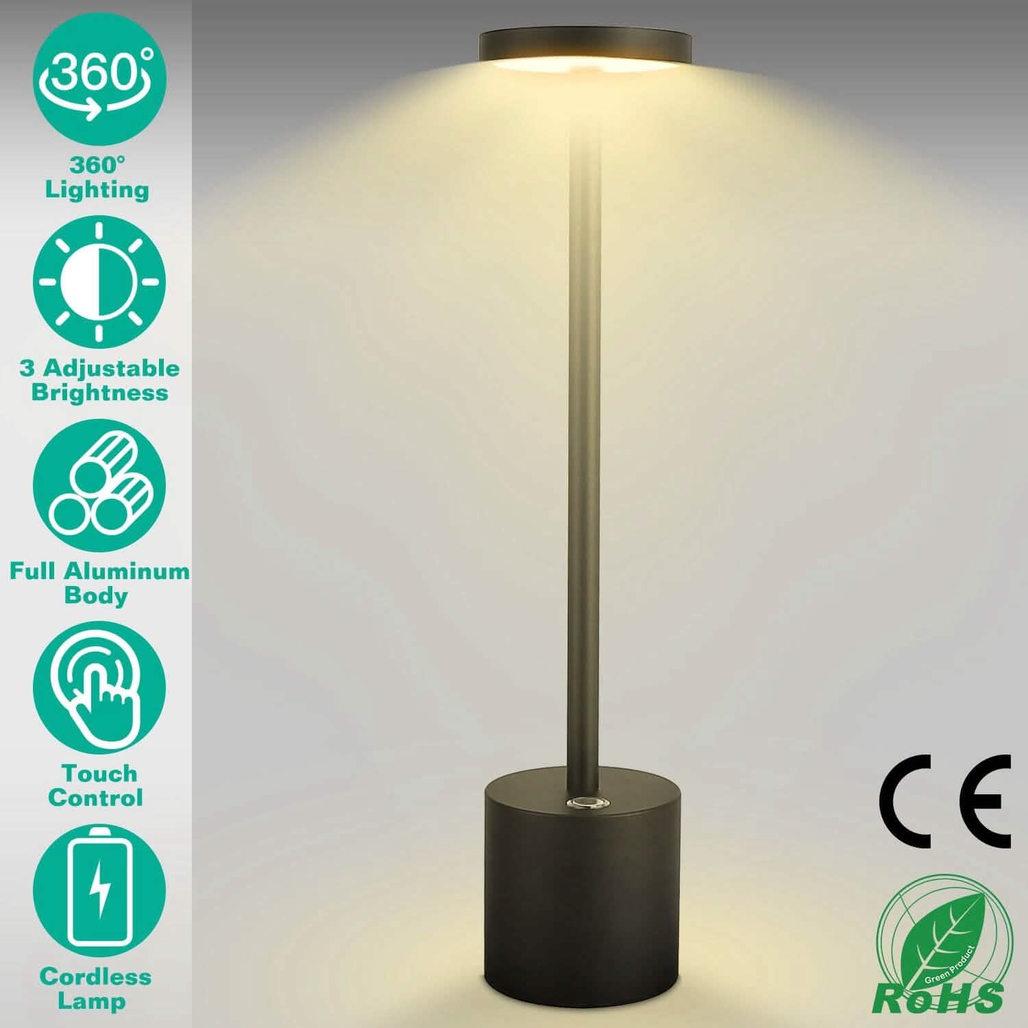 Cordless Portable Rechargeable Table Lamp DailySale