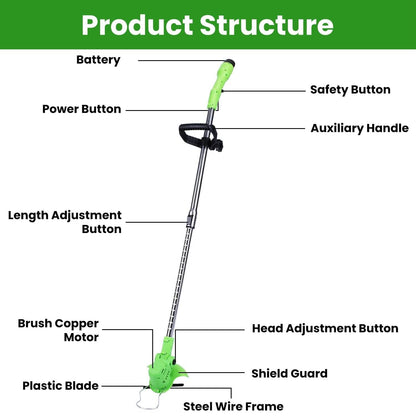 Cordless Rechargeable Grass Trimmer DailySale