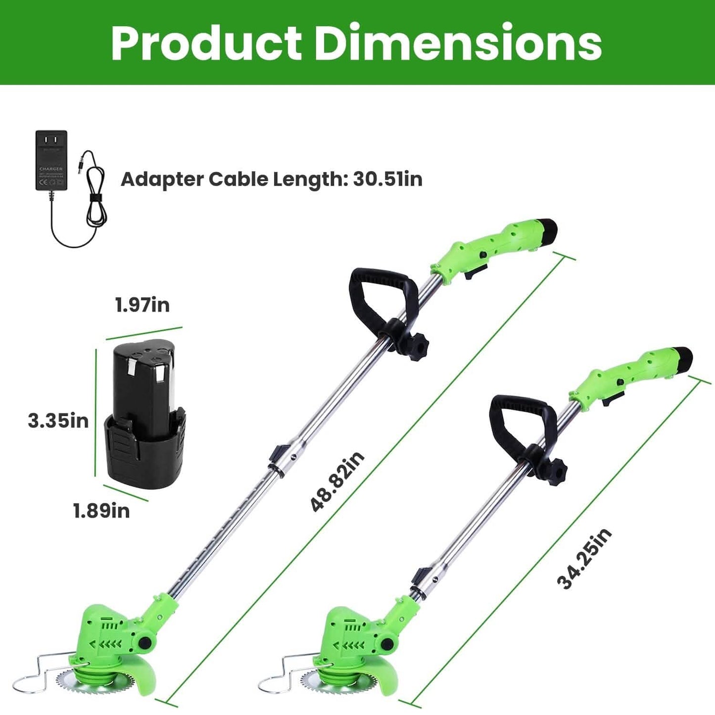 Cordless Rechargeable Grass Trimmer DailySale